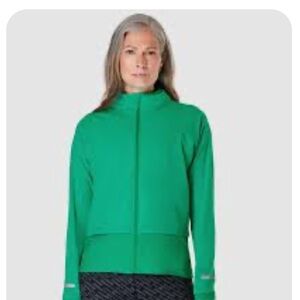 NWOT Sweaty Betty Fast Track Running Jacket in Electro Green